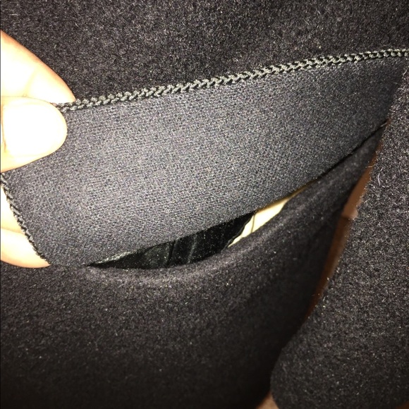 Vintage genuine Montagnac Overcoat Sz 38 black - Picture 3 of 8